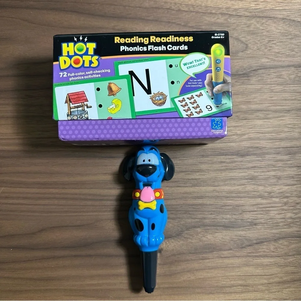 Hot Dots Phonics Flash Cards Reading Readiness & Pen Learning Made Fun GUC K+